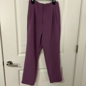 Stradavarius Purple Work Pant